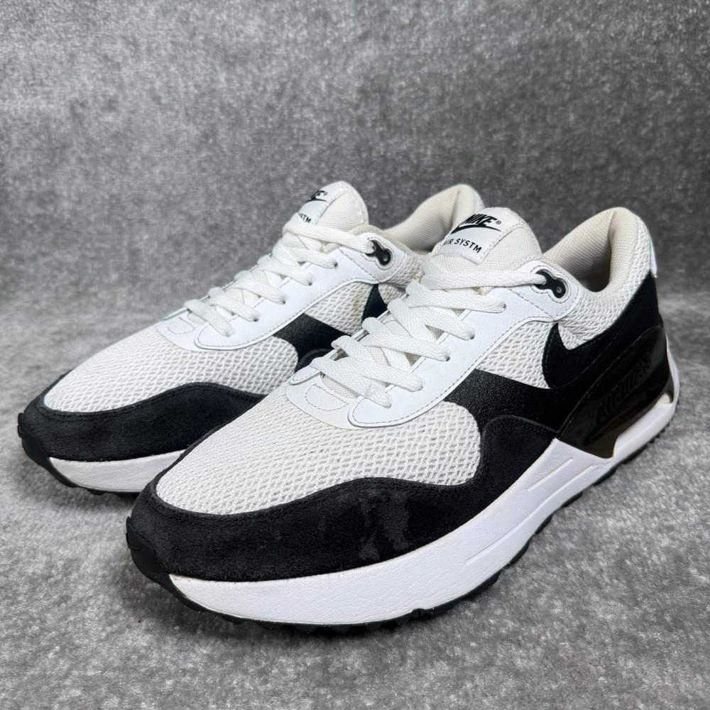 Nike Shoes Men's 13 White Black Air Max SYSTM Low Top Athletic DM9537-103